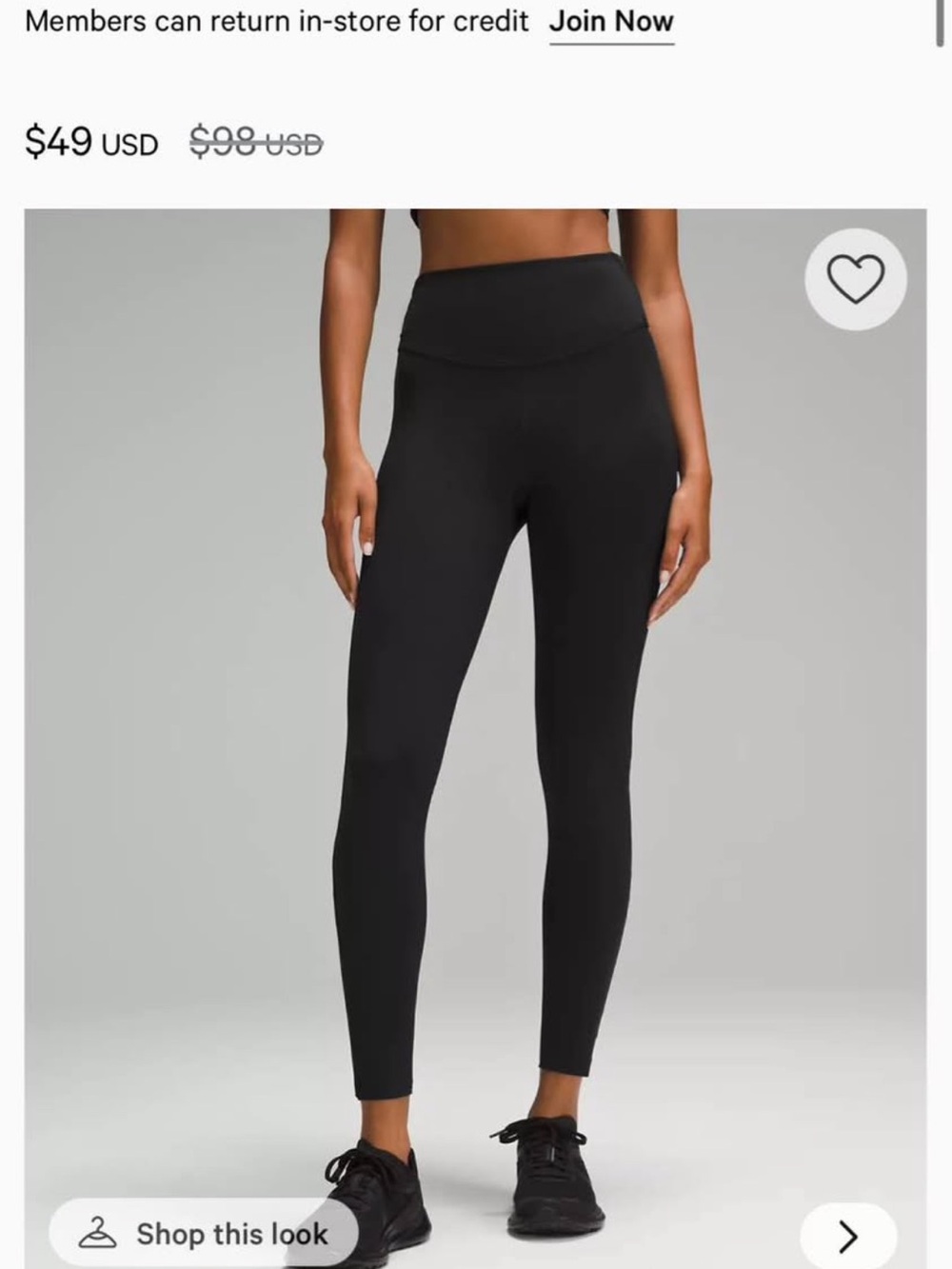 lululemon athletica High-Rise Black Leggings